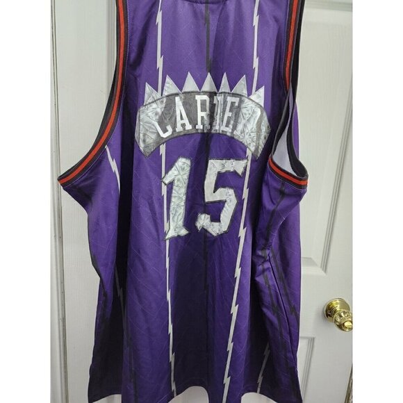 Mitchell & Ness Raptors 1998-99 75th Diamond Swingman Jersey 15 Carter Size 6XLB - Picture 2 of 9